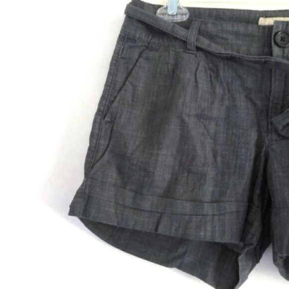 Banana Republic Shorts 2 Martin Fit Chambray Tie Summer Vacation Trip Belt Tie - Picture 4 of 9